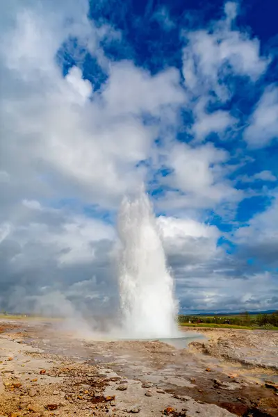 Spectacular Geyser Action Iceland High Quality Photo Royalty Free Stock Photos
