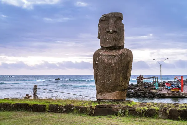 Moai Hanga Roa Rapa Nui Easter Island High Quality Photo Royalty Free Stock Photos