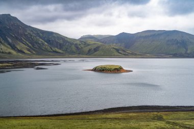 İzlanda 'nın muhteşem vahşi manzarası. Yüksek kalite fotoğraf