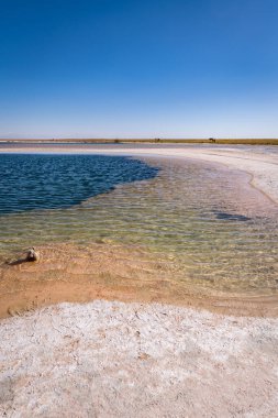 Şili 'nin dağlık arazisinin çöl manzarası. Yüksek kalite fotoğraf