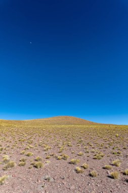 Şili 'nin dağlık arazisinin çöl manzarası. Yüksek kalite fotoğraf