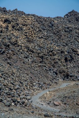 Santorini adasının volkanik manzarası. Yüksek kalite fotoğraf