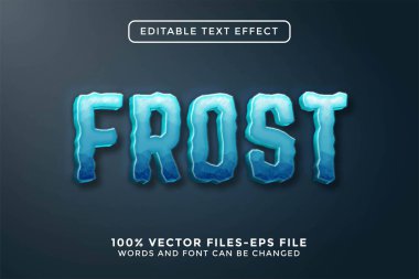 Frost Düzenlenebilir metin efekti