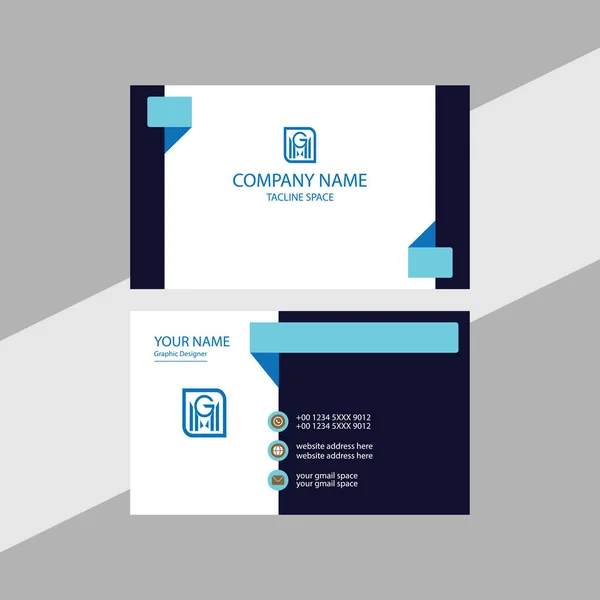 Unique Business Card Design — Image vectorielle