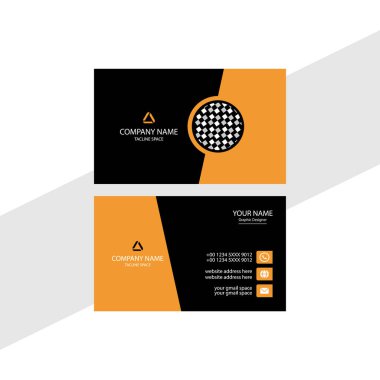 Vektör Modern Yaratıcı ve Temiz İş Kartı Şablonu