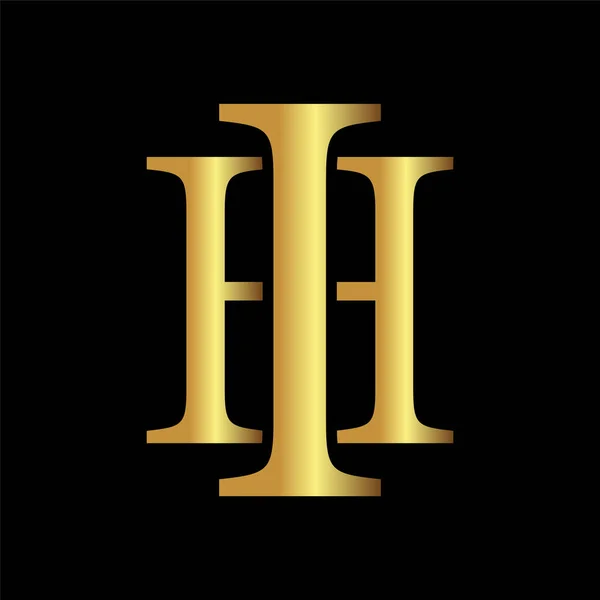 Розкішний Монограмний Бізнес Дизайн Логотипу — стоковий вектор