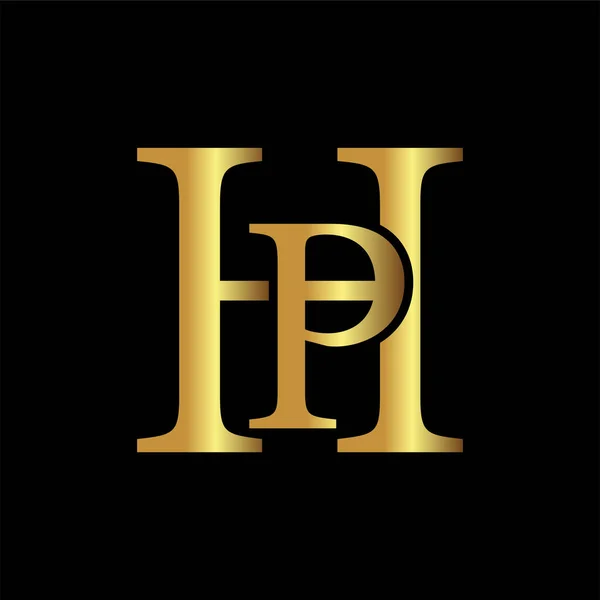 Luxury Monogram Business Logo Design — Vettoriale Stock