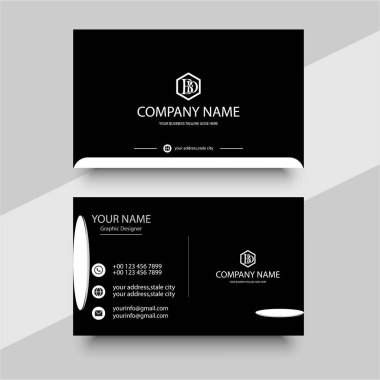 Business card template corporate brand identity design.