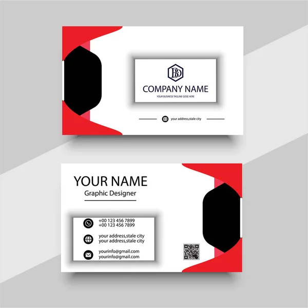 Business Card Template Corporate Brand Identity Design — Image vectorielle