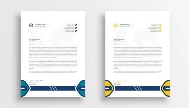 Letterhead şablon tasarımı iş antetli şablon tasarımı