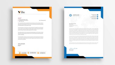 Letterhead şablon tasarımı iş antetli şablon tasarımı