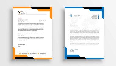 Letterhead template design business letterhead template design clipart