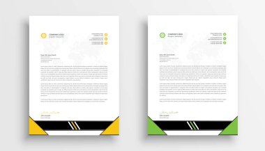 Letterhead şablon tasarımı iş antetli şablon tasarımı