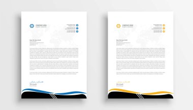 Letterhead şablon tasarımı iş antetli şablon tasarımı
