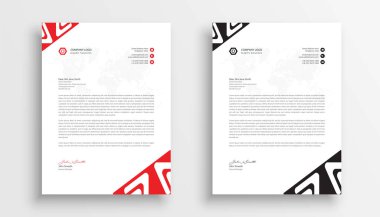Letterhead şablon tasarımı iş antetli şablon tasarımı