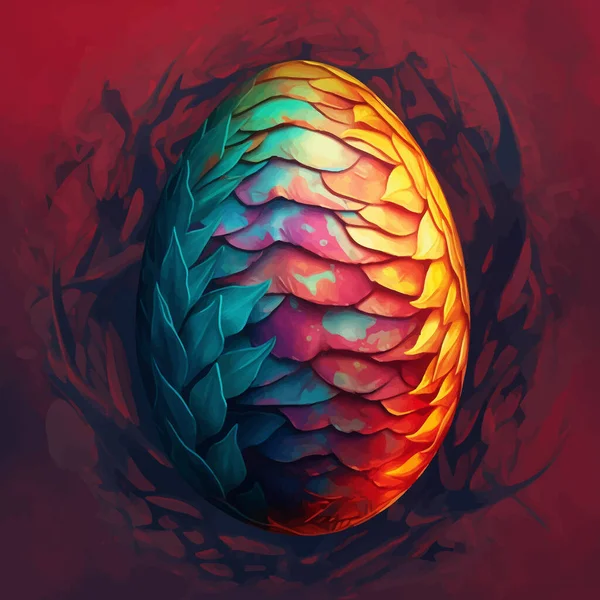  Multicolor Fantasy Dragon Egg Paint by Number for Adults,  Colorful Easter Egg Lsolated on Dark Paint by Numbers, Paint by Numbers for  Adults Beginner Oil Painting Canvas Wall Art 16x20 Frameless 