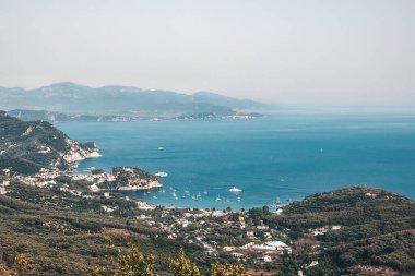 Summer vacations in Parga Preveza Thesprotia Greece Epirus view from Ali pasha castle.