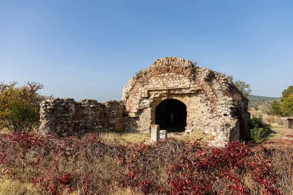 Ruïnes Van Het Oude Traianoupolis Met Thermale Baden Buurt Van — Stockfoto