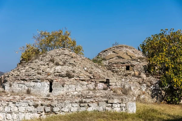 Las Ruinas Antigua Traianoupolis Con Baños Termales Cerca Antigua Ciudad — Foto de Stock