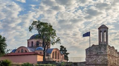 Feres Evros Trakya 'daki Panagia Theotokos Kosmosoteira Bizans Manastırı.
