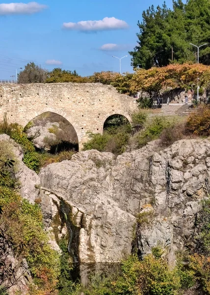 Kotzias Wasserquellen Der Nähe Des Byzantinischen Klosters Panagia Kosmosoteira Feres — Stockfoto