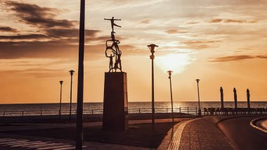 Evros bölgesinin başkenti Kuzey Yunanistan, Doğu Makedonya ve Trakya 'nın gece görüşü 08-11-2022 editoryal kullanımı.