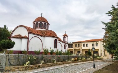 Panagia Portaitisa Manastırı, Kornofolia Soufli Evros bölgesindeki Kapı Koruyucusu Meryem, 30-10-2021 editoryal kullanımı.