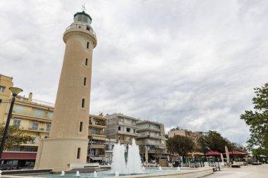 Evros bölgesinin başkenti Kuzey Yunanistan, Doğu Makedonya ve Trakya 'nın deniz feneri, 18-05-2023.