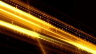 ikili 0101 sarı soyut arkaplan canlandırması