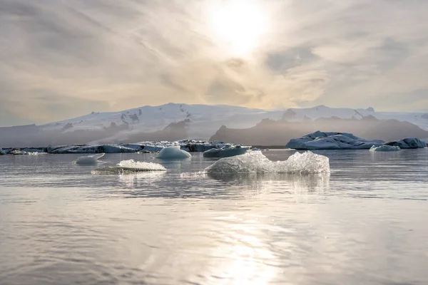 Horizon Icebergs Iceland — Stock Photo, Image
