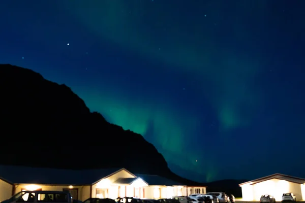 Aurora Borealis Sky Iceland — Stock fotografie