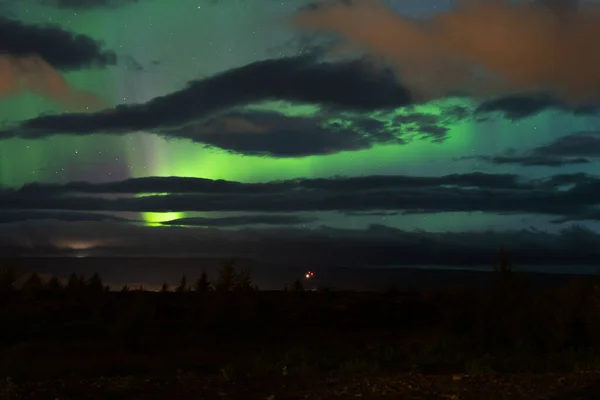 Aurora Borealis Sky Iceland — Stock Photo, Image
