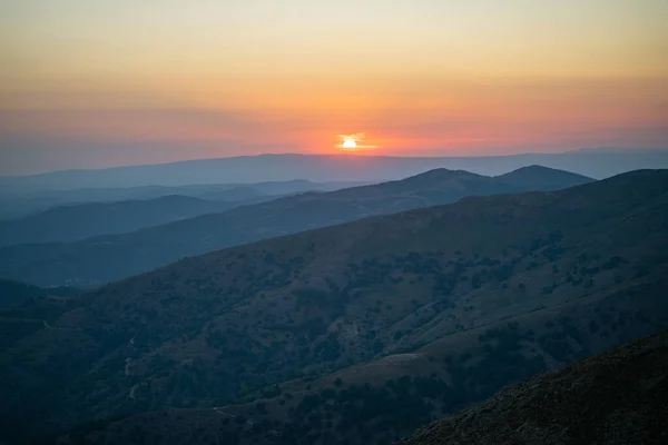 Punta La Marmora, Nuoro, Arzana, sunset in the mountains of Sardinia