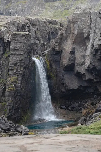 冰岛的Foladafoss Ringroad Waterfall — 图库照片