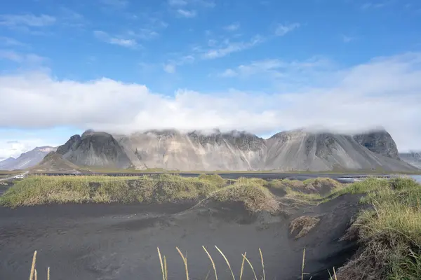 Gunung Vestrahorn Dari Stokksnes Islandia — Stok Foto