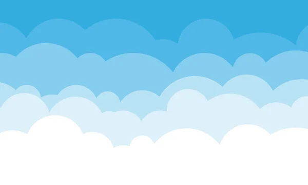 Cloud Cartoon Met Blauwe Lucht Vector Abstracte Achtergrond Eps Vectorbeelden