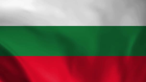 Bandiera Nazionale Della Bulgaria Senza Soluzione Continuità Loop Animazione Della — Video Stock