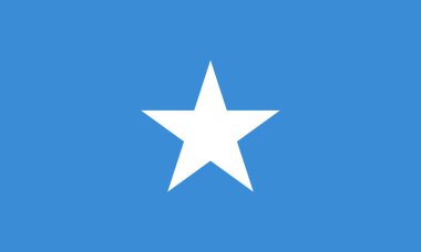  Basit Somali resmi bayrak ilüstrasyon vektörü Eps.