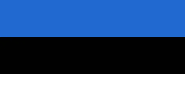 Estônia Simples Bandeira Oficial Ilustração Vetor Eps — Vetor de Stock