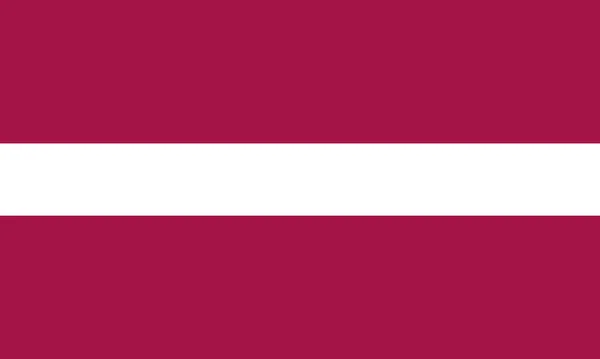 Simples Letónia Bandeira Oficial Ilustração Vetor Eps — Vetor de Stock