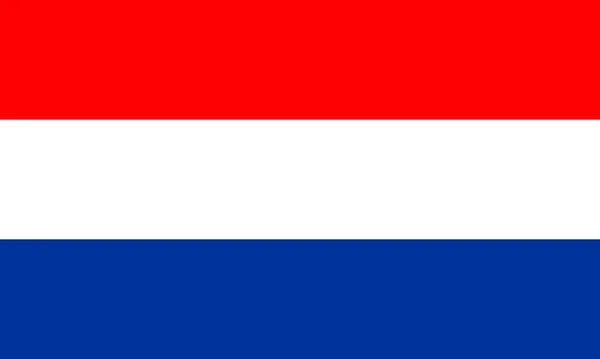 Simples Holanda Bandeira Oficial Ilustração Vetor Eps —  Vetores de Stock
