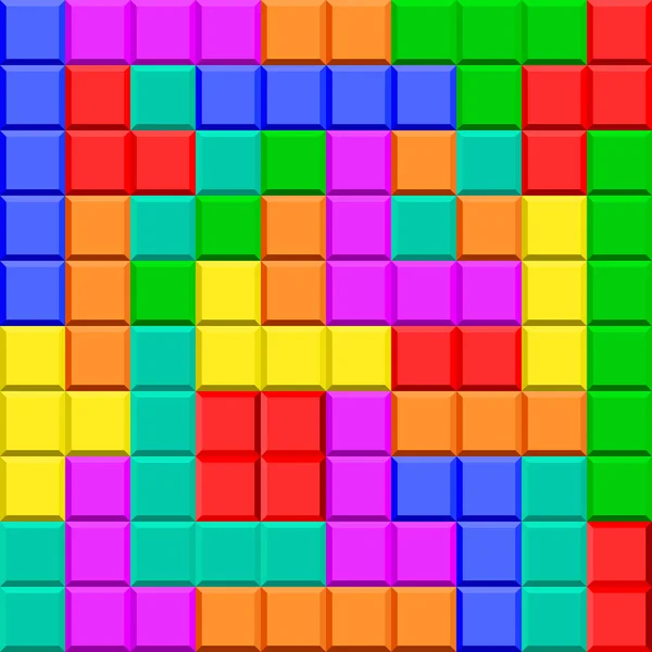 Płynne Tło Teksturą Starej Ilustracji Gry Tetris — Wektor stockowy