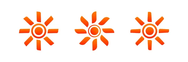 Ontwerp Zonne Energie Logo Zon Zonnepaneel Abstract Symbool Zon Pictogrammen — Stockvector