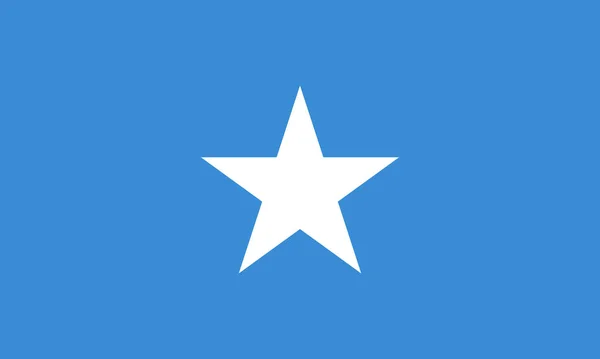 Simples Somália Bandeira Oficial Ilustração Vetor Eps — Vetor de Stock