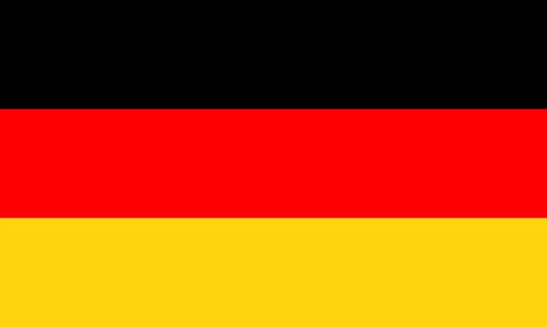 Eenvoudige Duitsland Officiële Vlag Ilustratie Vector Eps Stockillustratie