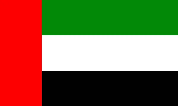Простий Офіційний Прапор Єднаних Арабських Еміратів Вектор Eps Векторна Графіка