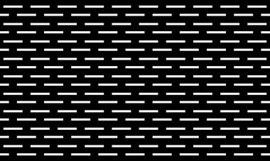 Çizgili, çizgili çizgi deseni. Siyah arkaplanda kısa çizgiler var. Vektör illüstrasyonu