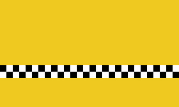 Изящные нью-йоркские желтые кабины с большим пространством для копирования. Фон знака такси