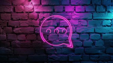 Duvarın arkasında ışıldayan pembe Noel çorabı ikonunun video görüntüleri. Siyah arkaplanda Neon çizgileri soyut. Laser Pictogram animasyonu. Kusursuz döngü