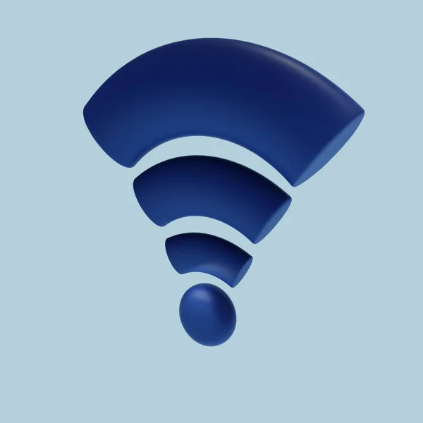 Cartoon icon with wi fi icon 3d. Creative design. Isolated object. Information broadcast. Laptop concept. Computer technology concept. Wifi antenna. Modern mobile phone technology concept.